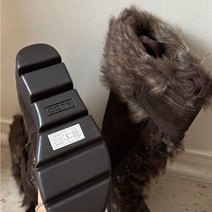 ALDO Genuine leather lace up winter boots